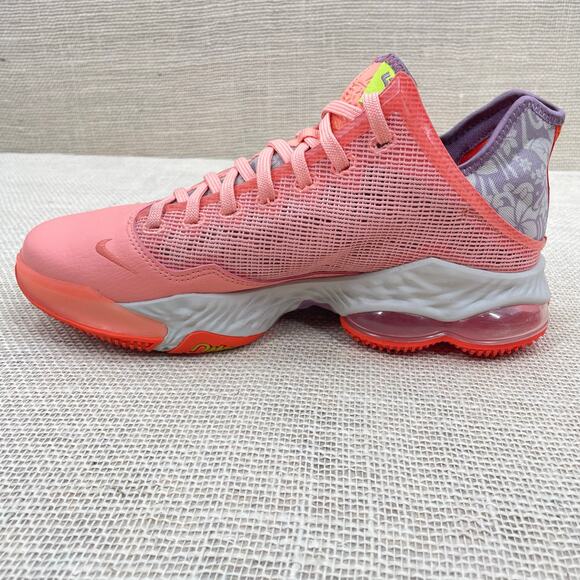 Nike React LeBron Low Hawaii, Aloha Crimson Bliss, Basketball Sneakers, Men 9.5 - Picture 12 of 12